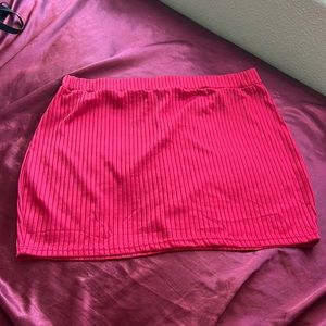 Red skirt